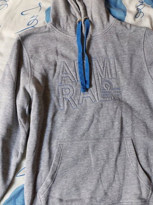 Admiral hoodie like new, gray and blue, for S/M