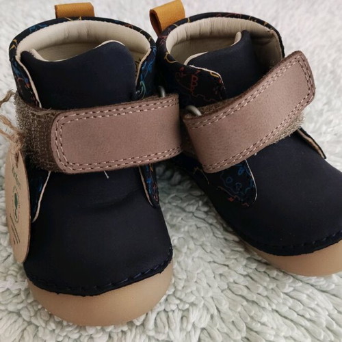 Kickers Sabio marine jaune dinos boots size 19 new