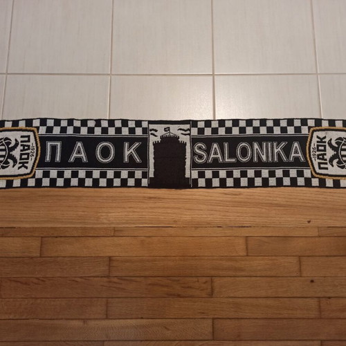 PAOK Thessaloniki scarf used, authentic