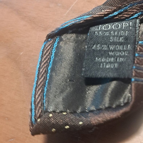 Joop! Italian tie with stripes and small polka dot pattern like new