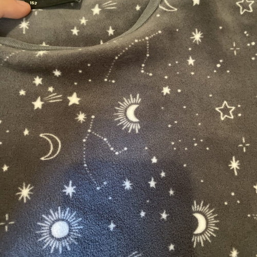 C&A Girls' Pajama Set Size 152 Like New, Velour Fabric