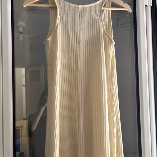 Maxi Zara Rib φόρεμα σαν καινούργιο, νούμερο Small, άσπρο μπεζ
