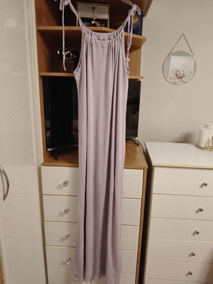 Dress long very elastic size XXL 44 16 purple like new