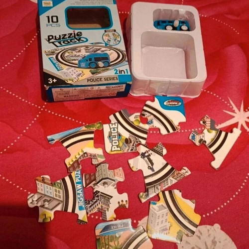 3D Puzzle Police Car New, 9 Pieces with Track