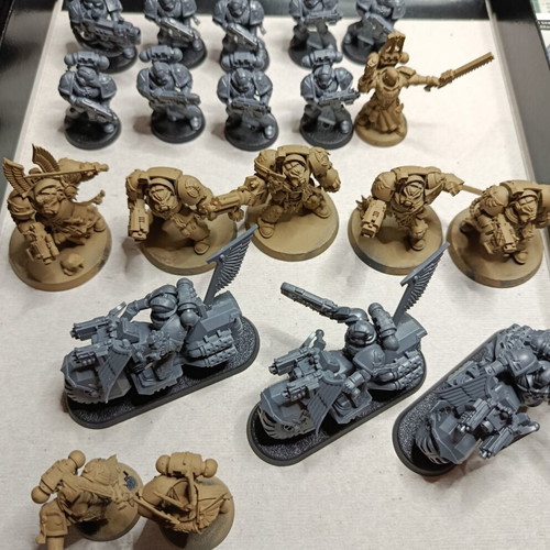 Warhammer 40K Dark Vengeance Dark Angels miniatures like new, set of 20