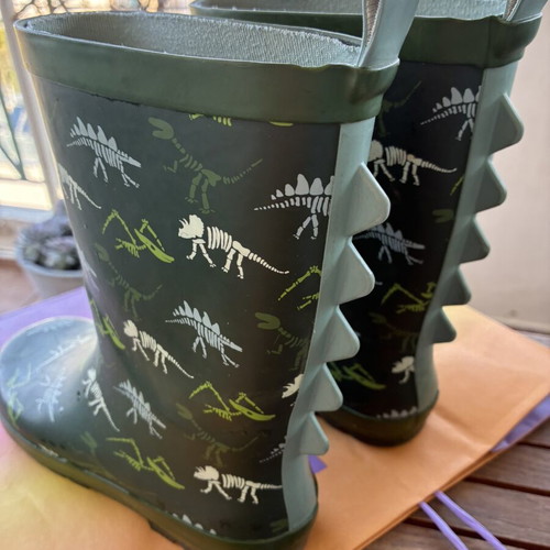 Marks and Spencer kids' unisex rain boots size 32, green
