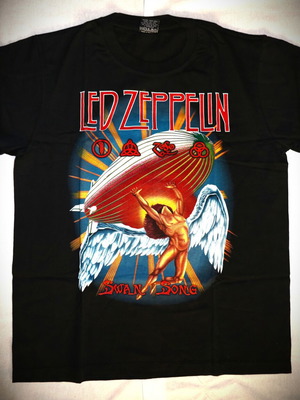 Led Zeppelin Original Indico Rock T-Shirt μέγεθος L καινούργιο, μαύρο πολύχρωμο