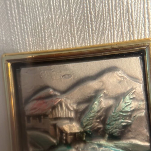 Wooden frames with silver 925 like new, size 13x13