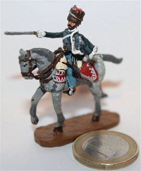  Del Prado molivenia stratiotakia Battle of Waterloo Anglo-Allied Army Vivian's 10th Light Dragoon's Hussars se exeretiki katastasi timi 5 evro