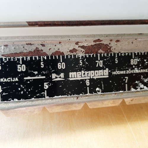 Vintage metal scale from 70s-80s like new, measuring tool