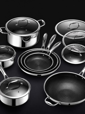 HexClad Hybrid Cookware Set 13 pc new with lids