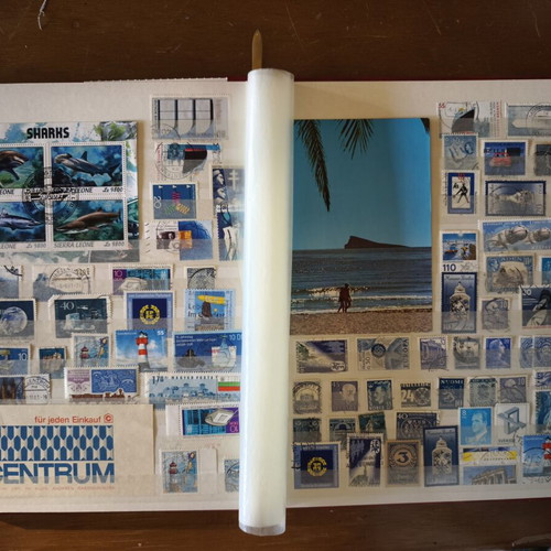 50 Shades of Blue philatelic album