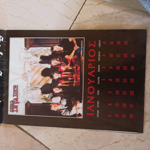 Metal Invader 1997 magazine calendar new