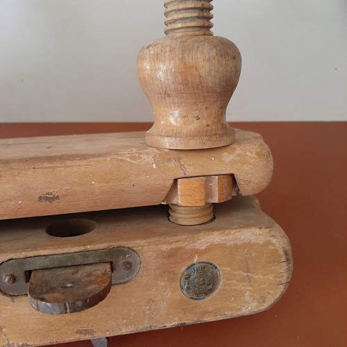 Wooden plow plane 19th century with adjustable screws