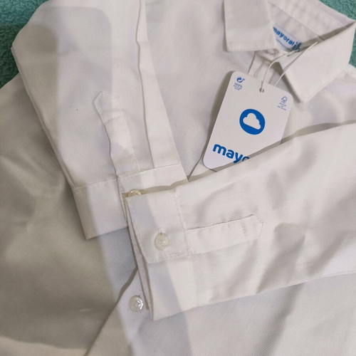 Mayoral shirt new, white, 12 months, 80cm