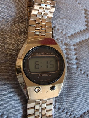 Citizen Quartz Crystron LC ψηφιακό ρολόι βίντατζ