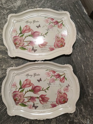 Set of two Vicko plastic trays new 46x34x3.3