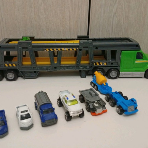 Matchbox Speedway Transport Truck μεταχειρισμένη νταλίκα με σετ οχημάτων