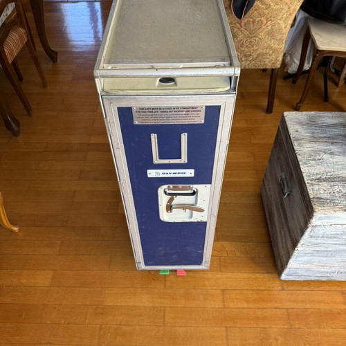 Olympic Air airplane trolley used, full size