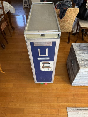 Olympic Air airplane trolley used, full size