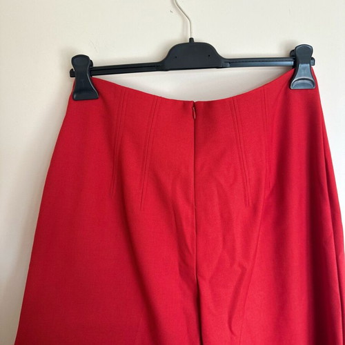 Autograph pants new, size UK 14, red, wide leg wool blend