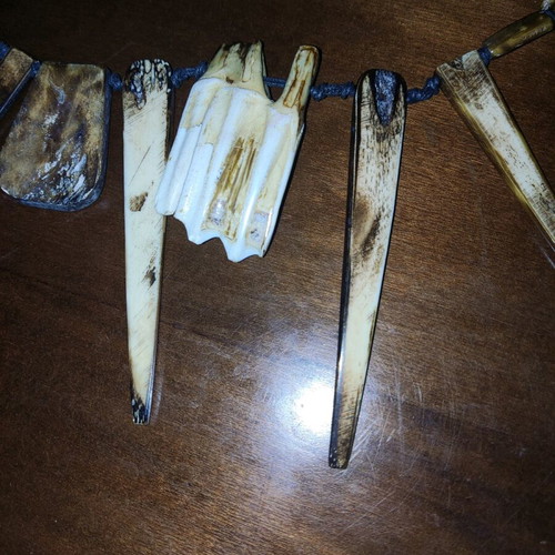 Collectible Argentine necklace like new made of bull bones
