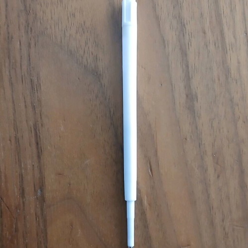 Metal pen with glitter and spare refill new