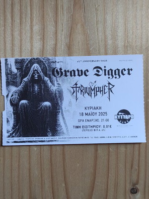 Grave Digger ticket like new, 18 May 2025, Kyttaro