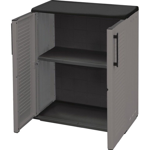 Plastic cabinet new, 68x84x37 cm, PVC, gray