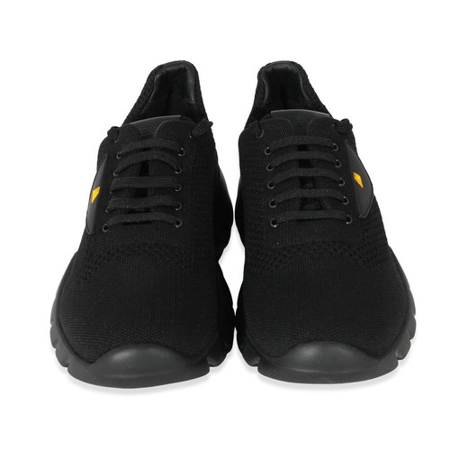 Fendi Monster men's sneakers used, size 40-41, black and yellow