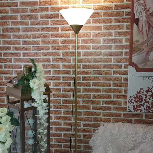 KESKOR floor lamp with E27 socket, black, 174x24cm