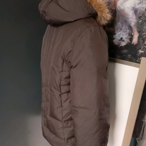 Adco down jacket women's used, brown, size M