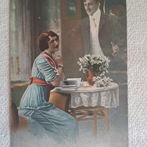Collectible postcards used, pack of 7, circa 1910