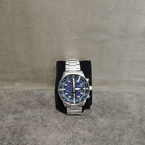 Citizen Aviator Eco-Drive Chronograph CA0690-88L like new, blue dial