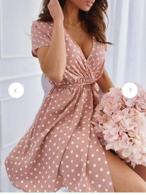 Wrap dresses set of 2, pink and blue, one size