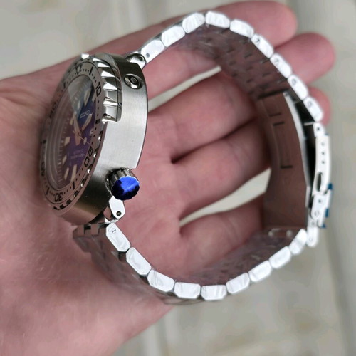 Seiko Mod Tuna Blue Lava 47mm NH36 Automatic watch made to order