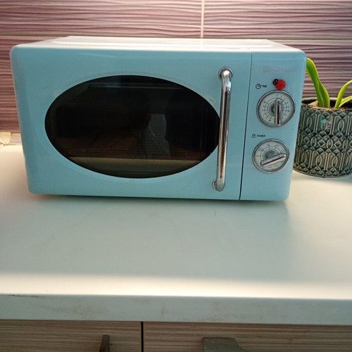 Morris Retro Series MWRS-20704LB Microwave Oven with Grill, like new, blue