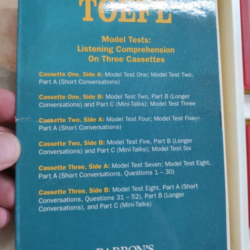 Prepare for the Test of English as a Foreign Language TOEFL P. Sharpee used, 4 cassette pack