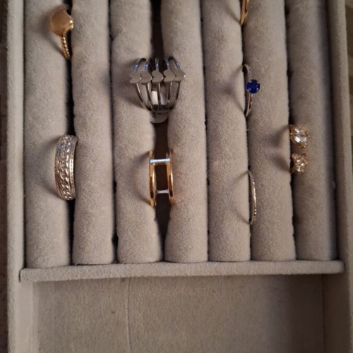 Rings new, set of 9 in silver and gold colors
