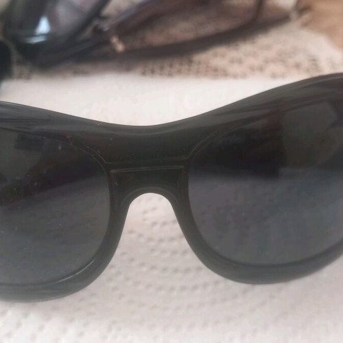 GF FERRE branded sunglasses with rhinestones, large, like new, black