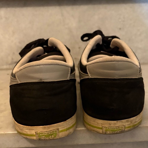 Asics leather sneakers used, size 46, black