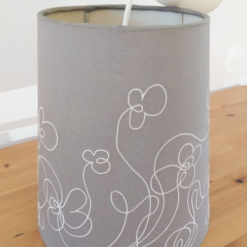 IKEA lamps with retro fabric design used