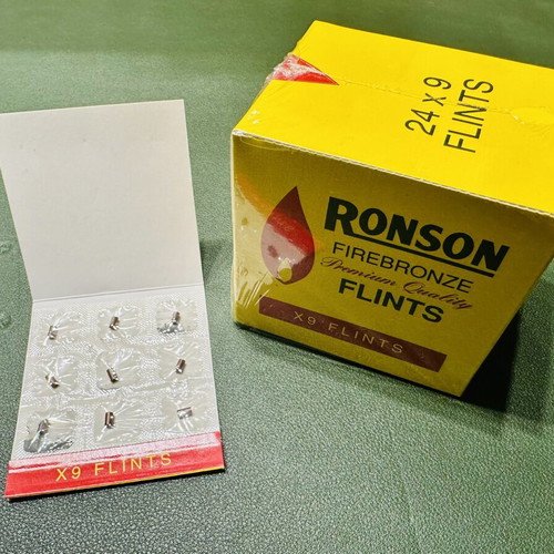Ronson flints pack of 216 new lighter stones