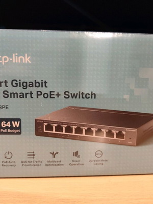 TP-Link TL-SG108PE Unmanaged L2 Switch καινούργιο με 8 θύρες Ethernet 1Gbps