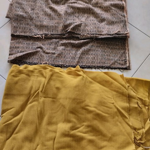 Fabrics 3 types new, cotton, synthetic corduroy and felt
