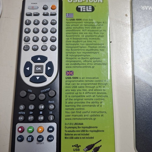 Τηλεχειριστήριο Tele USB-100N για TV καινούργιο