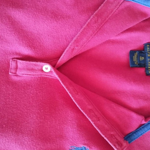 Polo Ralph Lauren Kids Polo Shirt XL (16) Like New, Pink and Blue