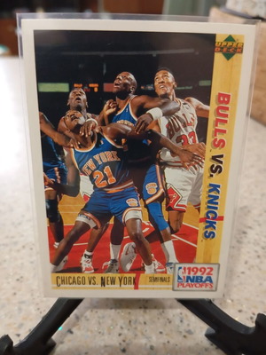 1991-92 Upper Deck Chicago vs New York card new