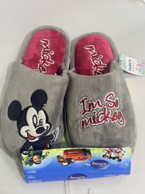 Parex Disney Mickey Mouse Kids' Slippers new, size 32/33, grey