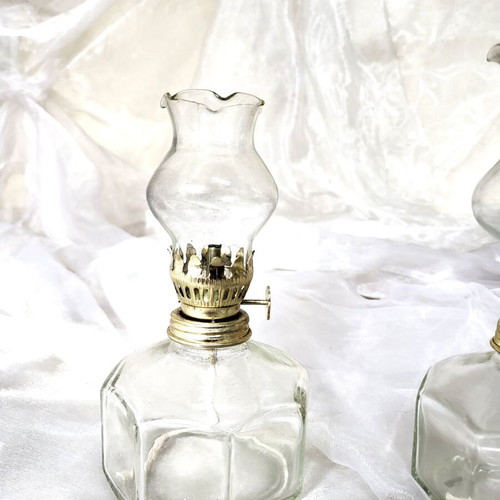 Glass Polygonal Paraffin Lamp new